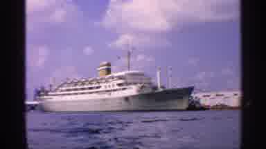 California (1959): Yacht Moving Boat Water Pb To Man In Sunglasses