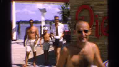 California (1959): Red Pier 66 Sign On Sunny Day