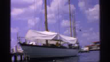 California (1959): Boat At Pier Is Covered In Sol While Its Empty