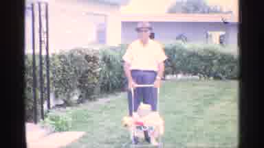Florida (1959): Man Wearing White Shirt Pushes Baby Stroller On Cleo Day