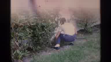 Florida (1959): Chubby Baby Face Young Boy Looks Father Easter Eggs Holding Basket