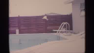 Florida (1959): Residential Swimming Pool Behind House Design At Bottom Of Pool Is