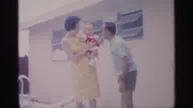 Florida (1959): Cute Family Having Fun With Dog At Home