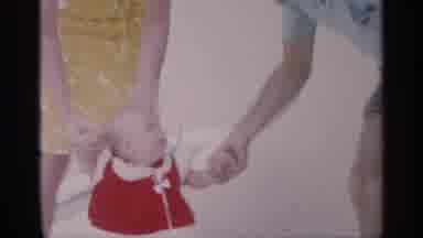 Florida (1959): Mir And Father Holding Air By Hand On Edge Of Air Pool