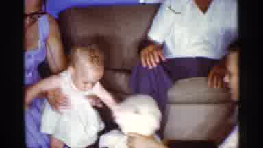 Florida (1959): Older Generation Enjoying Quality Time With Little Ones In Small