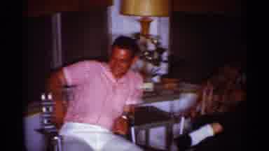 Florida (1959): People Laughing Enjoying Smoke And Cake On Table