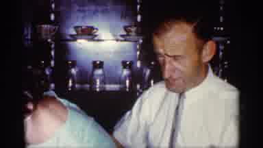 Florida (1959): Woman Pours Coffee Father On Coffee Pot Into Cups On Sues On Table