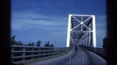 Indiana (1959): Car Racing Towards Mel Bridge On Hot Summer Day