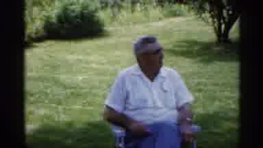 Indiana (1959): Two Men And Boy Enjoying Private Patio Of His Property