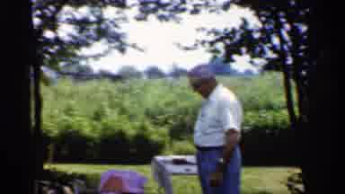Indiana (1959): Man Wearing Blue Ants Eves At Comer On Cleo Day