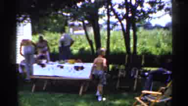 Indiana (1959): Two Beautiful Dogs Running Back And Forefather Outside With