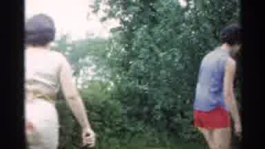 Indiana (1959): People Playing Badminton Outside
