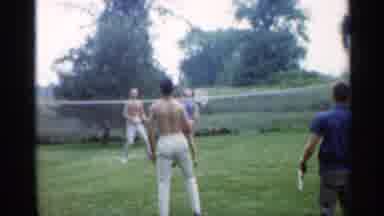 Indiana (1959): Men And Women Playing Backgammon On Field On Sunny Day