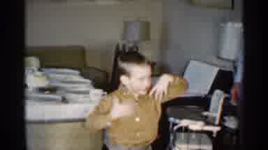 Indiana (1959): Boy And Two Men And Older Woman Inside House Imps Living Room