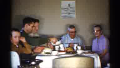 Indiana (1959): Family Gathered Round Table Eating And Chatting With Each Other
