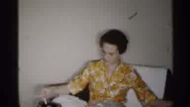 Indiana (1959): Old Home Two Adults Talking On Couch