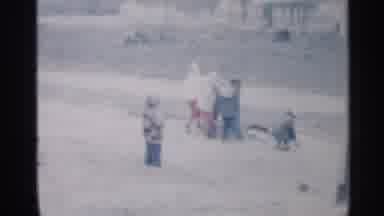 Indiana (1959): Children Playing And Putting Items Inside A Garbage Drum
