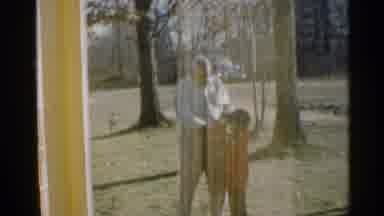 Indiana (1959): A Adult Male Swiftly Walks Round Outside One Rod