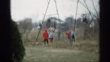 Indiana (1959): Wonderful Children Playing Outside Under Big Size Electric Wire