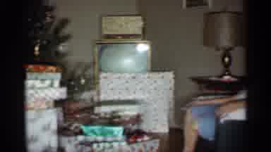 Indiana (1959): Man And Woman Sit And Talk While Looking At Christmas Tree