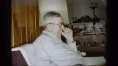 Indiana (1959): Two Men Sit In Living Room Talking Laughing S Boy Entrees Wearing