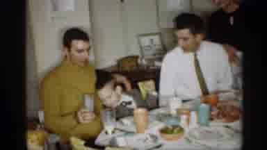Indiana (1959): Father And Son Taking Food With Are Fatherlands And Kids Loves His