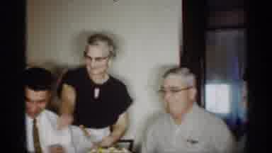 Indiana (1959): Elderly Lady Entertains Her Family At Dinner Table With Old Man