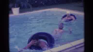 Indiana (1959): Men Women Swimming Pool Water Plants Summer A Cations Ugh Kids