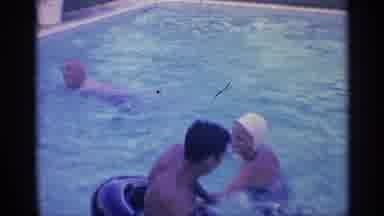 Indiana (1959): Group Of Three People Having Good Time In Nice Pool