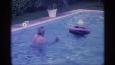 Indiana (1959): Family Enjoying Quality Time In Pool