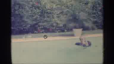 Indiana (1959): People Are Playing In Swimming Pool On Sunny Day