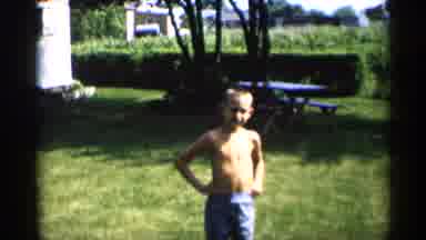 Indiana (1959): Man Wearing Black Ants Eves To Comer On Sunny Day