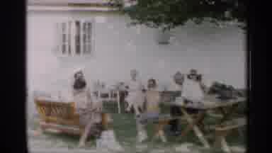 Indiana (1959): Family Enjoying Beautiful Day Outside In Suburb Metric 1950Ã¢â¬â¢S