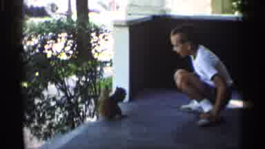 Indiana (1959): Boy Feeds Squirrel On Pothers Mir Is Surrounded By Her Three Sons