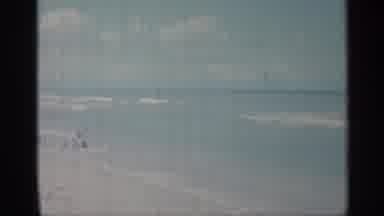 Indiana (1959): Sunny Beach With Lots Of Swimmers Both Shearer And In Water