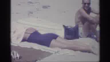 Indiana (1959): Someone Putting Someone Else Butt While Year At Beach Together