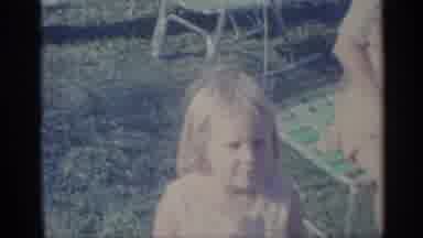 Indiana (1959): Little Girl String At Comer And A Her Dad Walks Outside