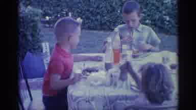 Indiana (1959): Vintage View Father On Kids Table At Mel Ring