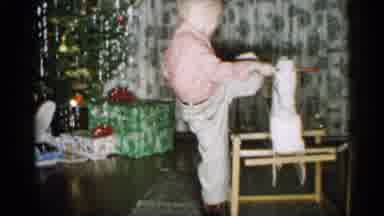 Michigan (1959): Small Child Clumsily Gets Off Of Ply Hothouse And Lies On Flo