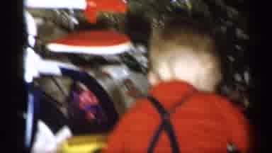 Michigan (1959): Boy In Family Enjoys Gifts Father Christs And Checking Each One