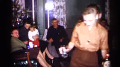 Michigan (1959): Party Of A Group Of People Where A Woman With A Drink Walks Away
