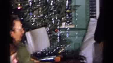 Michigan (1959): Family Sitting On Couches And Chairs By A Decorated Christmas