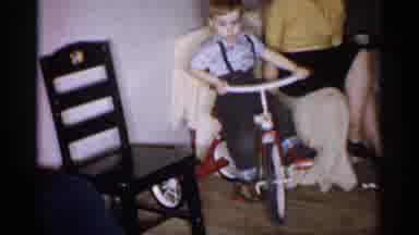 Michigan (1959): Tricycles Are A Spectators Sport When To Big For A Child