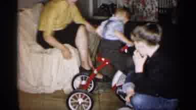Michigan (1959): Youngest Son Wins Red Tricycle From Parents And Mother And Older
