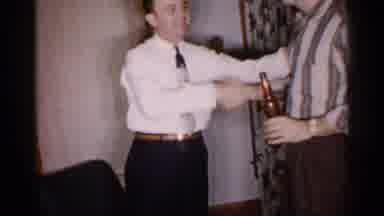 Michigan (1959): Two Men Handshaking And A Woman Being A Good Hostess