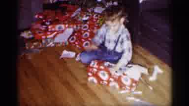 Michigan (1959): A Beautiful Boy Baby Was Gift Open With Himself And Enjoying The