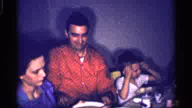 Michigan (1959): Family Eats Dinner Sharing Food Items Around The Table Then Child
