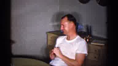 Michigan (1959): Man And Woman Sit At Table Then Talk While Laughing As The Man