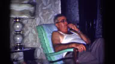 Michigan (1959): Three Men Sitting Around The Living Room Spending Time Together