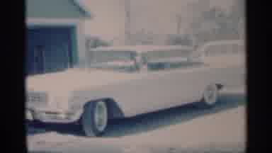 Michigan (1959): Excited Child Seeing A Number Of Vintage Cars